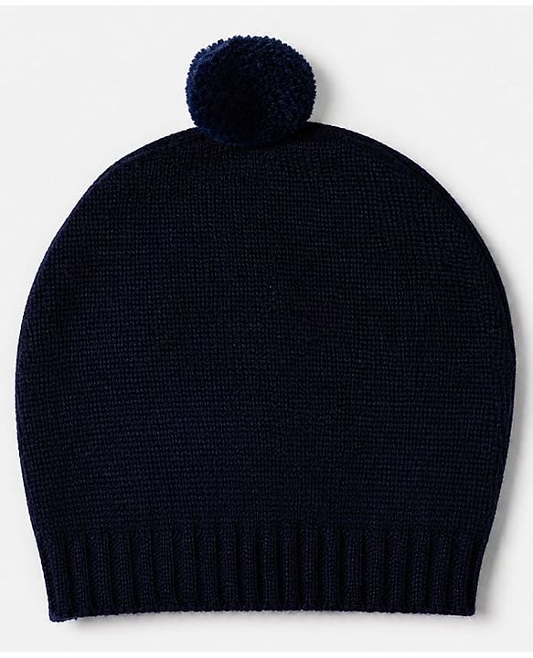 Babyhug Knit Full Sleeves Sweater Sets with Cap and Reindeer Patch in Navy Blue