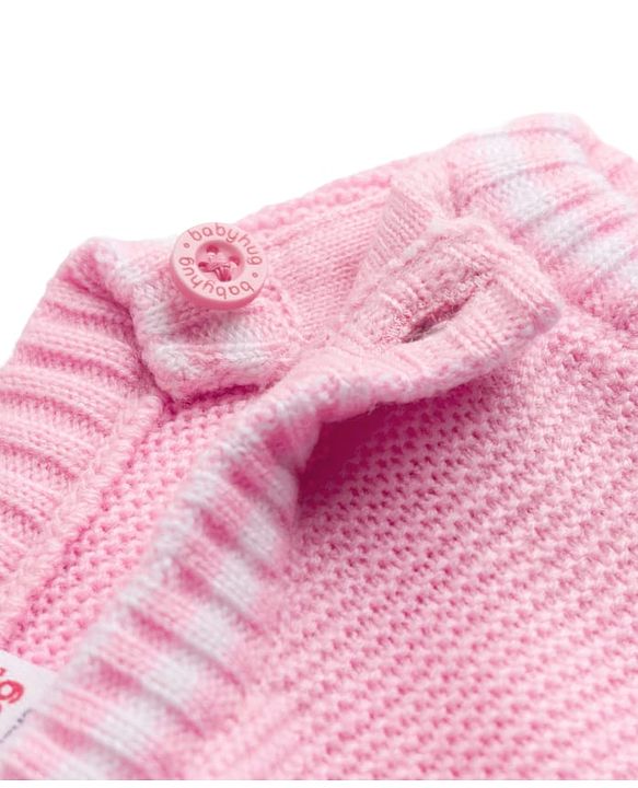 Babyhug Knit Sleeveless Solid Color Pullover Vest - Pink
