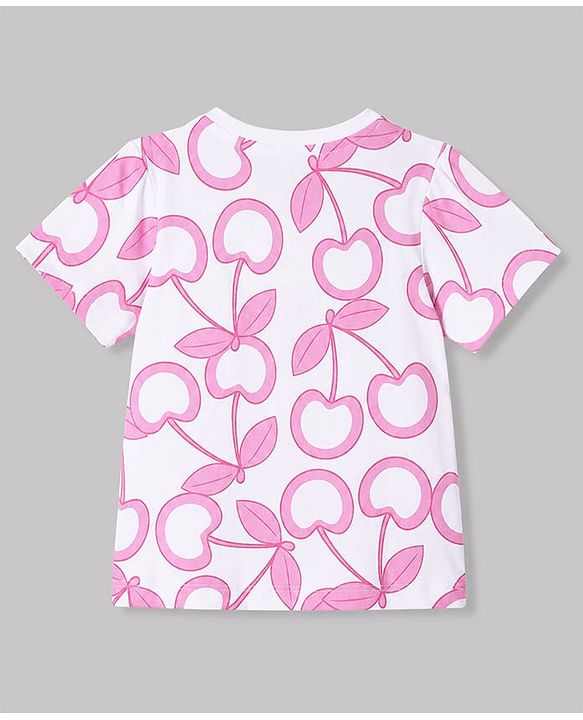 Babyhug 100% Cotton Knit Half Sleeves T-Shirts With Heart & Text Print Pack of 3 - Multicolor
