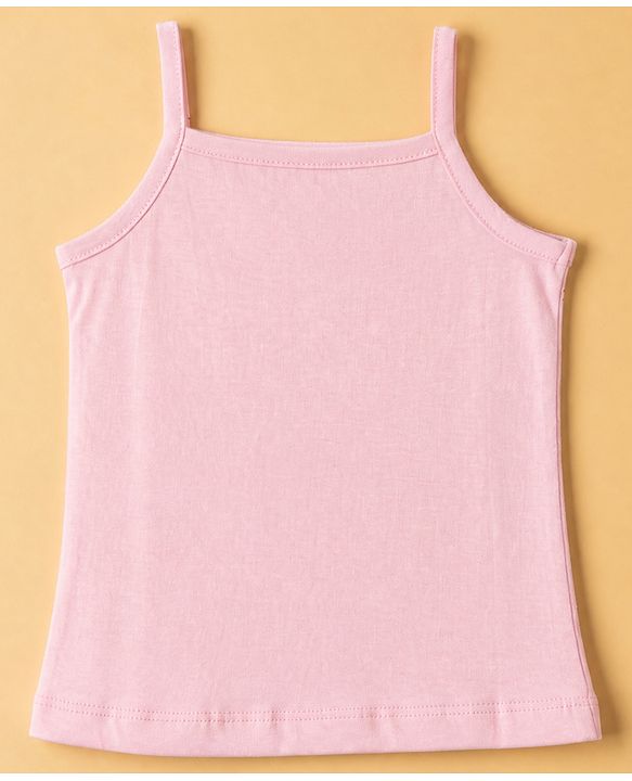 Babyhug 100% Cotton Single Jersey Knit Sleeveless Polka Dots & Floral Print Slips Pack of 3 - Purple White & Pink
