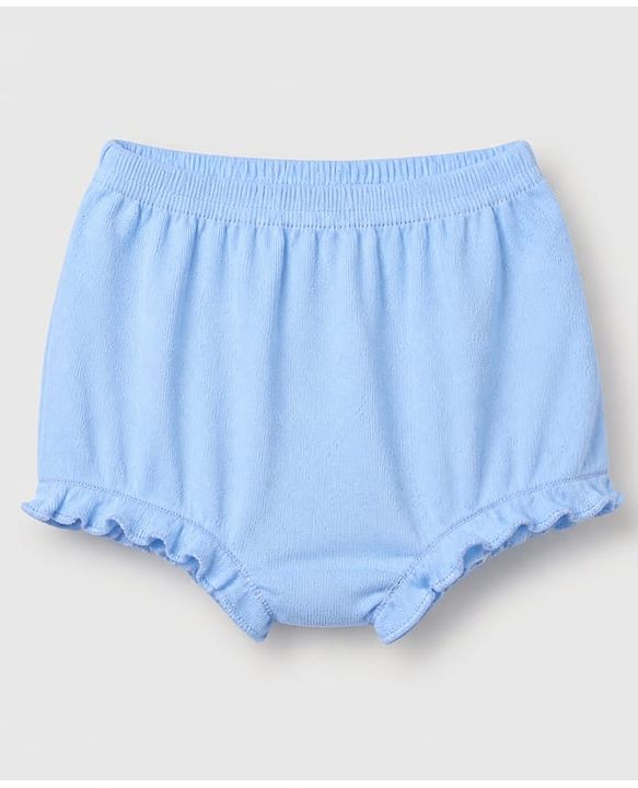 Babyhug 100% Cotton Single Jersey Knit Antibacterial Bloomers With Floral Print Pack of 3 - Blue Pink White