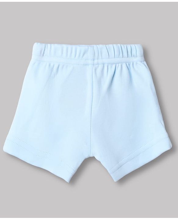 Babyhug Disney 100% Cotton Interlock Knit Trunks With Mickey Mouse Print Pack of 3 - Blue & White