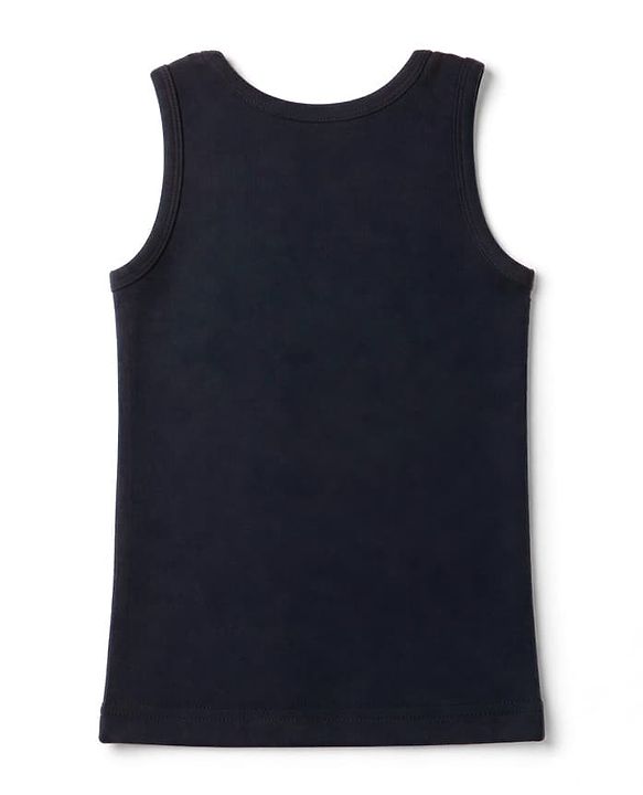 Babyhug Cotton Mix Knit Sleeveless Thermal Inner Wear - Navy Blue