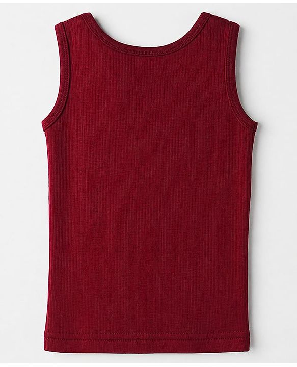 Babyhug Cotton Mix Knit Sleeveless Thermal Inner Wear - Navy Blue