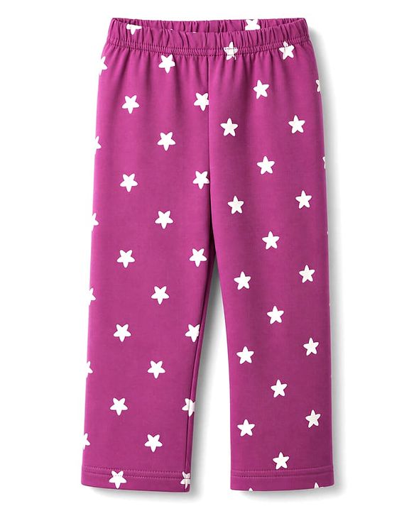 Babyhug 100% Cotton Knit Full Sleeves Co-Ords Shirt & Pyjama Night Suit with Star Print - Purple