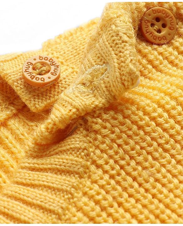 Babyhug Knit Full Sleeves  Pullover Sweater - Red