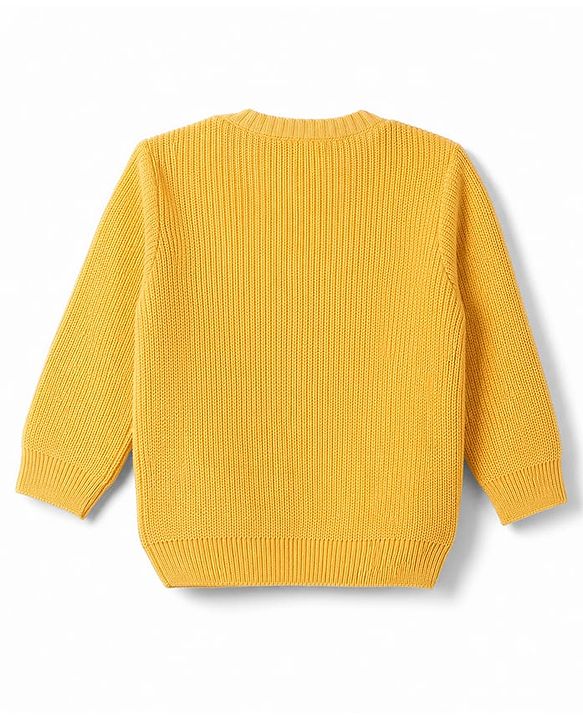 Babyhug Knit Full Sleeves  Pullover Sweater - Red