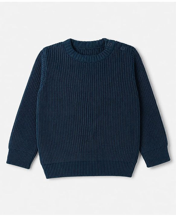 Babyhug Knit Full Sleeves  Pullover Sweater - Red