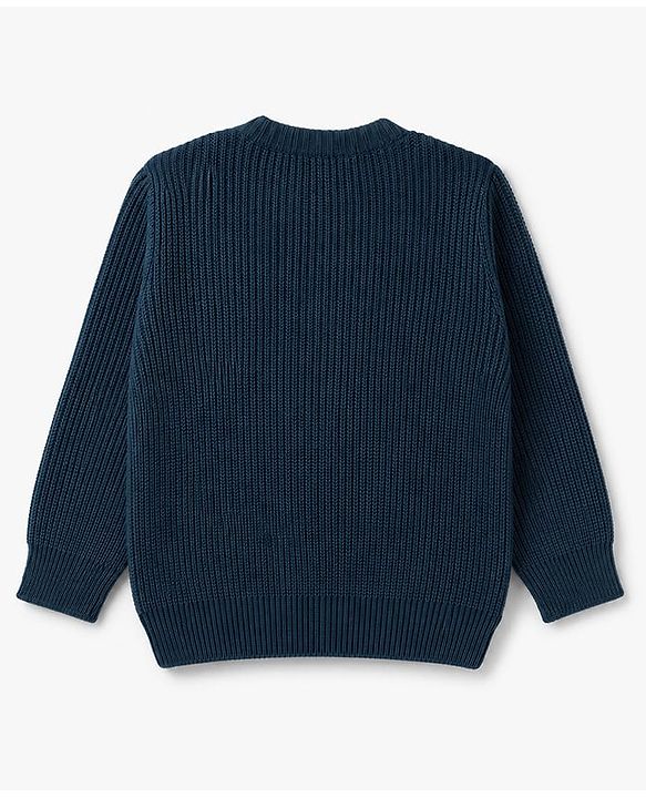 Babyhug Knit Full Sleeves  Pullover Sweater - Red