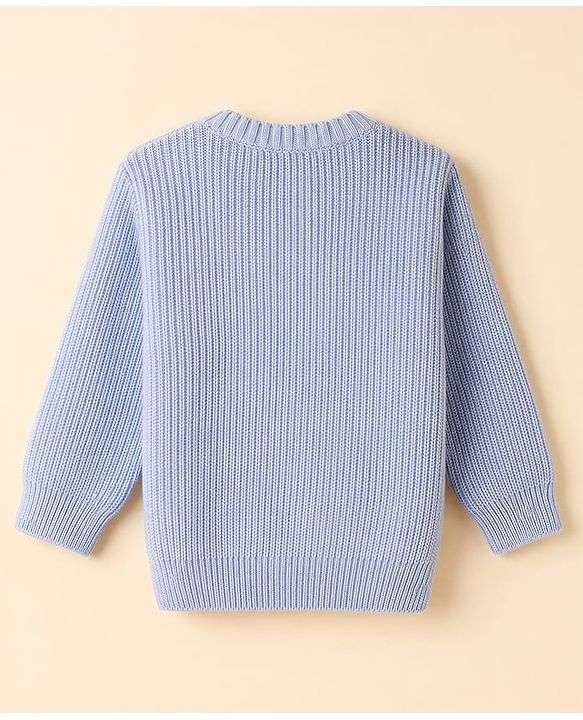 Babyhug Knit Full Sleeves  Pullover Sweater - Red