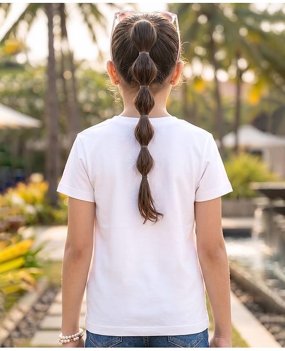 Pine Kids Cotton Knit Half Sleeves T-Shirt with California Unlimited Adventure Print - White