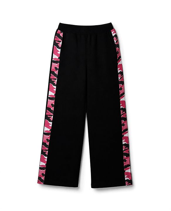 Pine Kids Cotton Looper Knit Full Sleeves Text Printed Hooded Top & Pant Set - Black