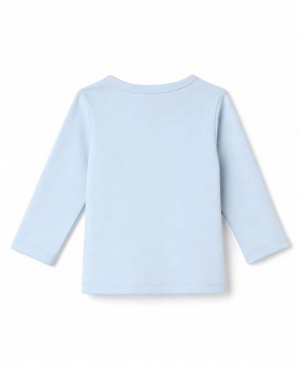Babyhug 100% Cotton Knit Full Sleeves Striped Front Open Jhablas With Boat Print Pack of 3 - Light Blue, Orange & Peach