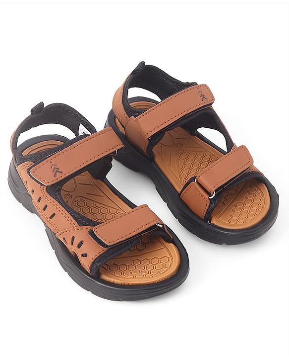Pine Kids Slip-On Open-toe Sandals - Brown