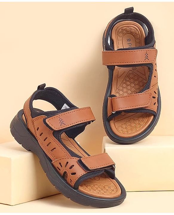 Pine Kids Slip-On Open-toe Sandals - Brown