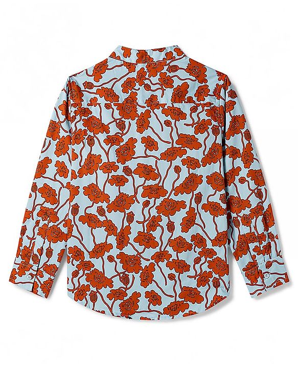 Pine Kids 100% Cotton Woven Full Sleeves Floral Printed Shirt - Multicolor