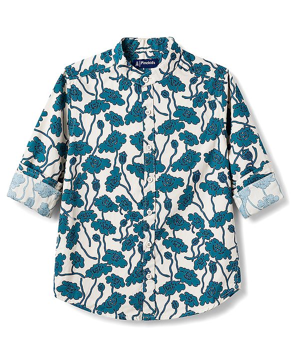 Pine Kids Cotton Woven Printed Shirts Multi Color 4-5 Years