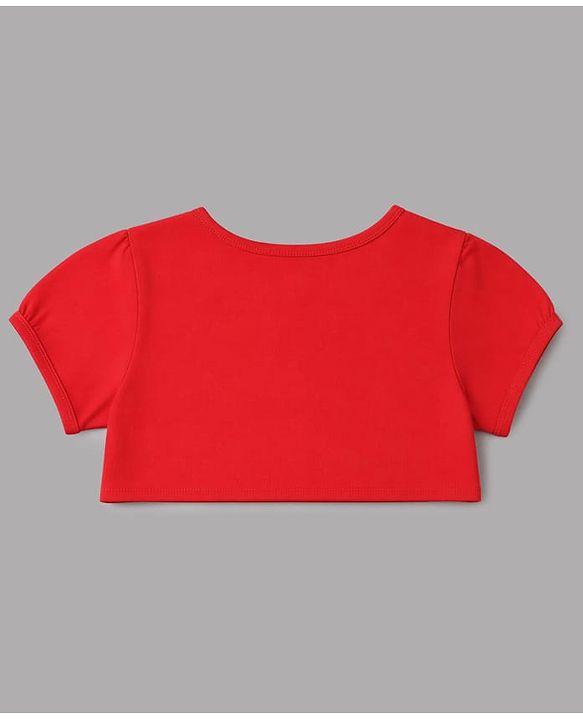 Babyhug Single Jersey Knit Half Sleeves Cherry Printed Frock with Shrug & Bow Applique  - White