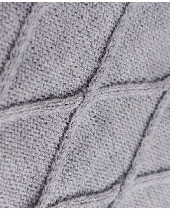 Pine Kids Cable Knit Sleeveless Pullover - Grey
