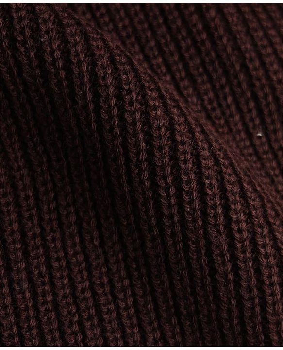 Pine Kids Knit Full Sleeves Solid Colour Pullover - Brown