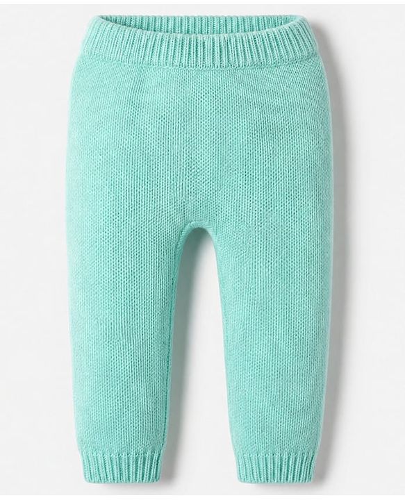 Babyhug Knit Full Raglan Sleeves Sweater & Pant Set with Cable Knit - Blue