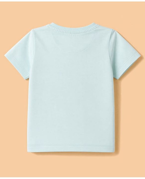 Babyhug 100% Cotton Single Jersey Knit Half Sleeves Bear Printed T-Shirt & Shorts Set - White & Grey