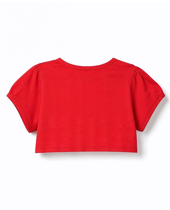 Babyhug Knit Half Sleeves Shrug With Strawberry Printed Frock - Pink