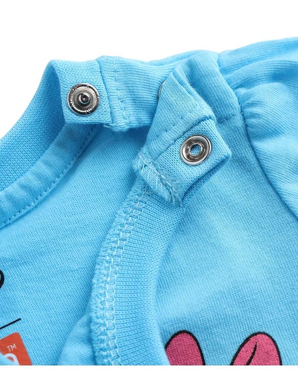 Babyhug Disney Single Jersey Knit Half sleeves T-Shirt & Shots Set with Minnie Mouse Graphics -  Blue