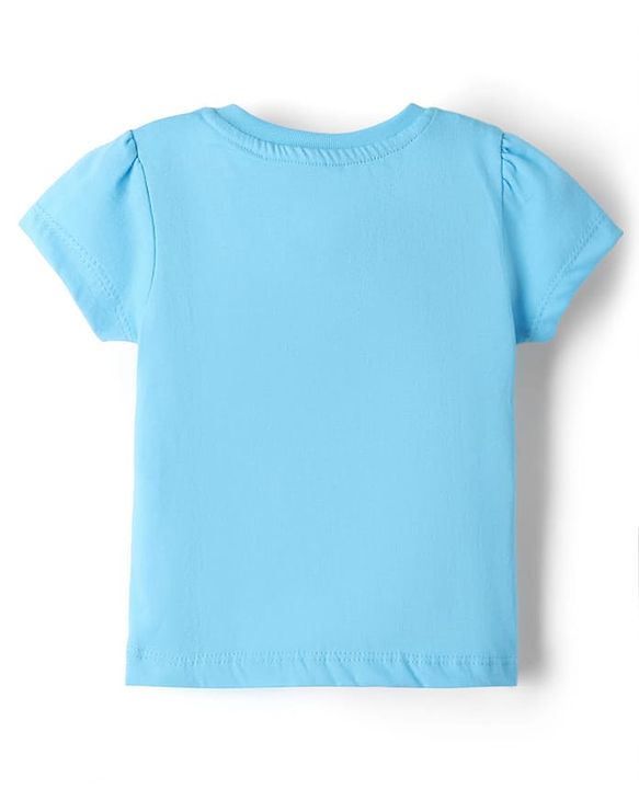 Babyhug Disney Single Jersey Knit Half sleeves T-Shirt & Shots Set with Minnie Mouse Graphics -  Blue