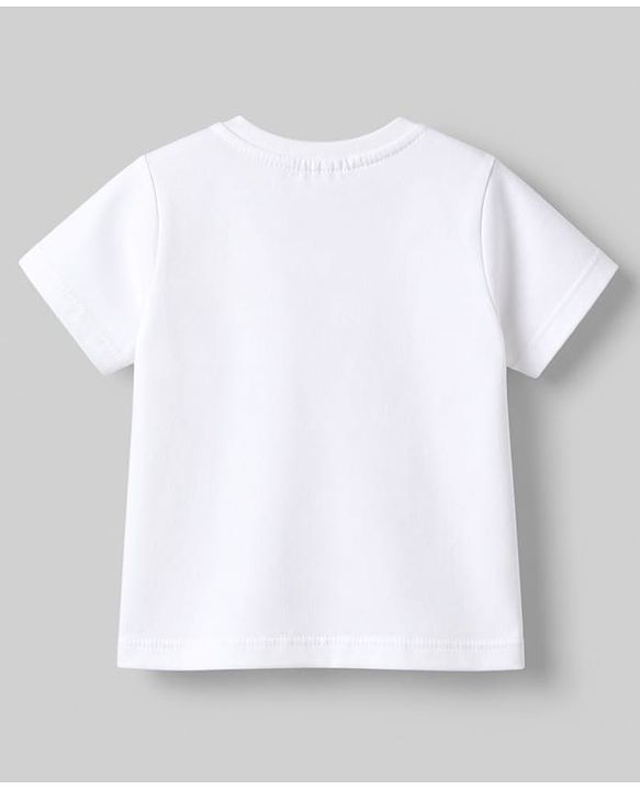 Babyhug Disney Single Jersey Knit T-Shirts with Half Sleeves and Mickey Mouse Print Pack of 2  - White