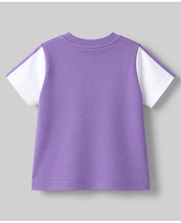 Babyhug Disney Single Jersey Knit T-Shirts with Half Sleeves and Mickey Mouse Print Pack of 2  - White