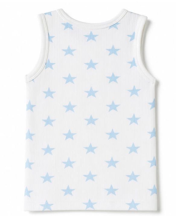Babyhug Knit Full Sleeves Star Printed Pullover Vest & Leggings Thermal Inner Wear Set - OffWhite