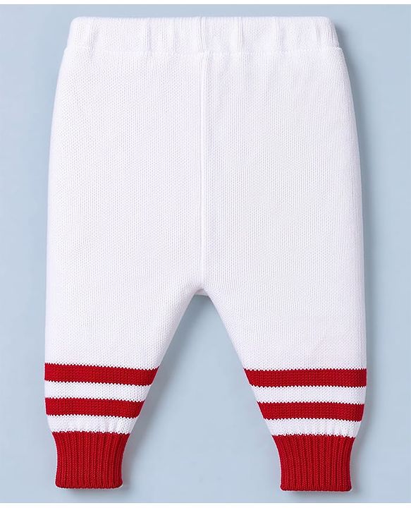 Babyhug Knit Full Sleeves Sweater Set with Cap & Mittens - Offwhite