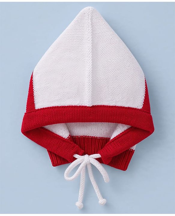 Babyhug Knit Full Sleeves Sweater Set with Cap & Mittens - Offwhite