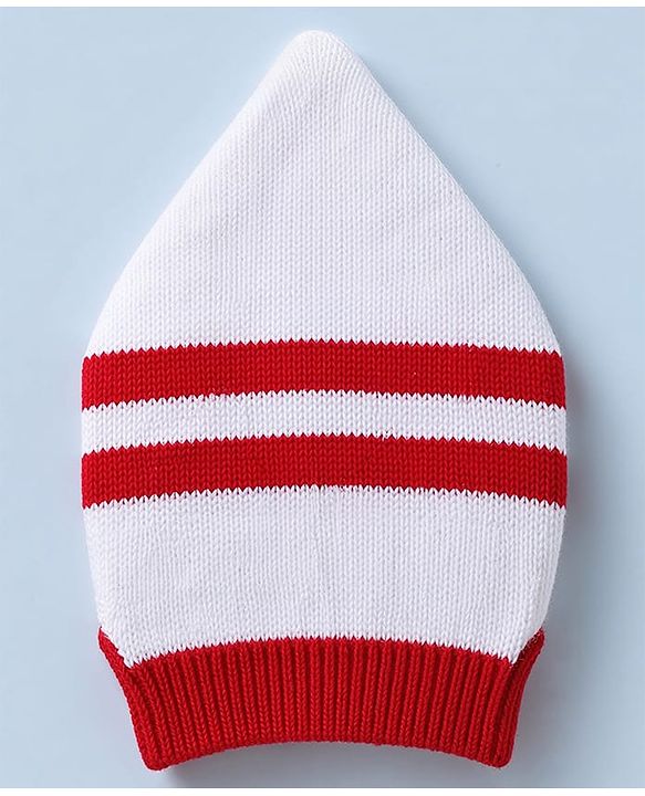 Babyhug Knit Full Sleeves Sweater Set with Cap & Mittens - Offwhite