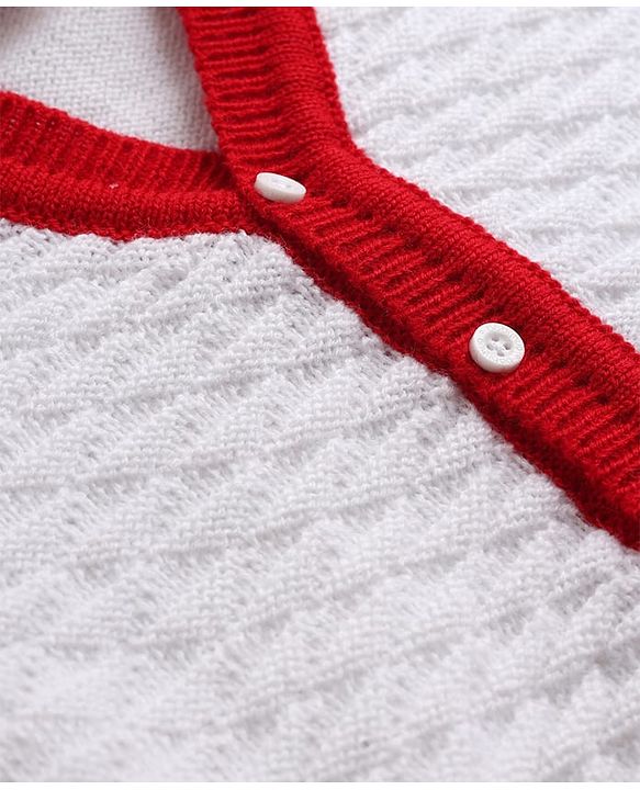 Babyhug Knit Full Sleeves Sweater Set with Cap & Mittens - Offwhite