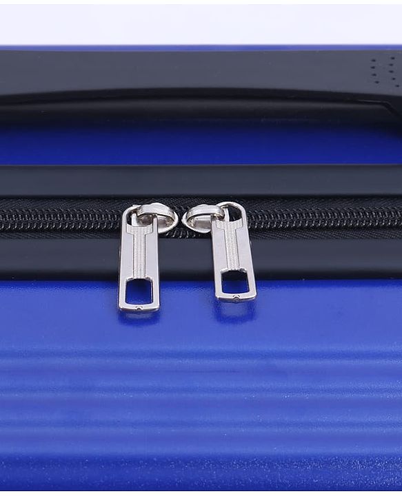 Babyhug Disney Mickey Kids Travel Luggage with Wheels & Carry-On Luggage Pack of 2 - 15 & 13 Inches| Shock Resistant| Telescopic Handle| Water Resistant| Easy Zipper Closure| Durable Wheels| TSA Lock