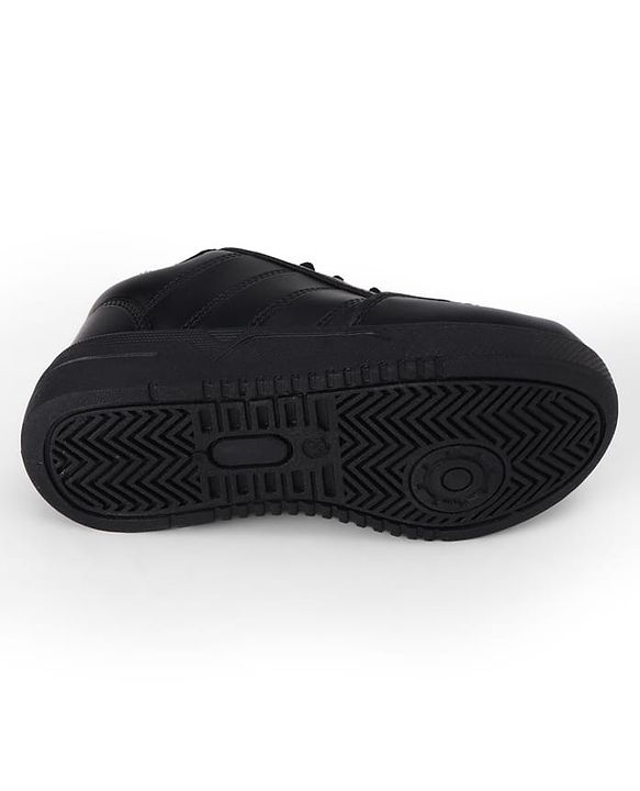 Pine Kids Velcro Closure Solid School Shoes - Black