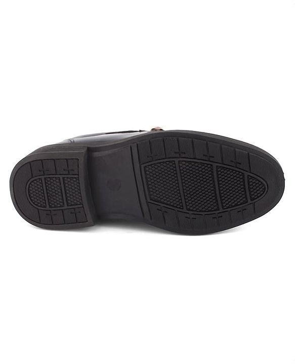 Cute Walk by Babyhug Slip On Formal Wear Loafer With Applique - Navy Blue