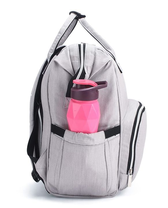 Babyhug Spacious and Multifunctional Denim Diaper Backpack - Safari Green| Wide Fish Mouth Opening| Insulated Feeding Bottle Pouches| Wipes Dispenser| Easy Access Back Opening