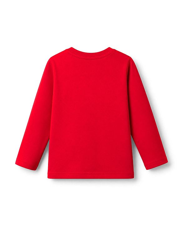 Babyhug Disney Single Jersey Knit Full Sleeves T-Shirt & Joggers Set With Mickey Mouse Graphic - Red