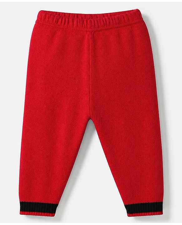 Babyhug  Unisex SWEATER SET Regular  Red 0-3m