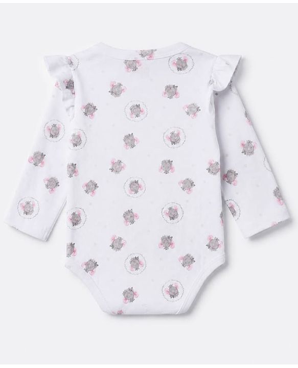 Babyhug Interlock Knit 100% Cotton Full Sleeves Onesies With Floral Print Pack of 3 -white, Pink & Light Pink