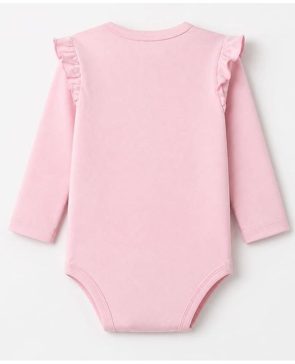 Babyhug Interlock Knit 100% Cotton Full Sleeves Onesies With Floral Print Pack of 3 -white, Pink & Light Pink