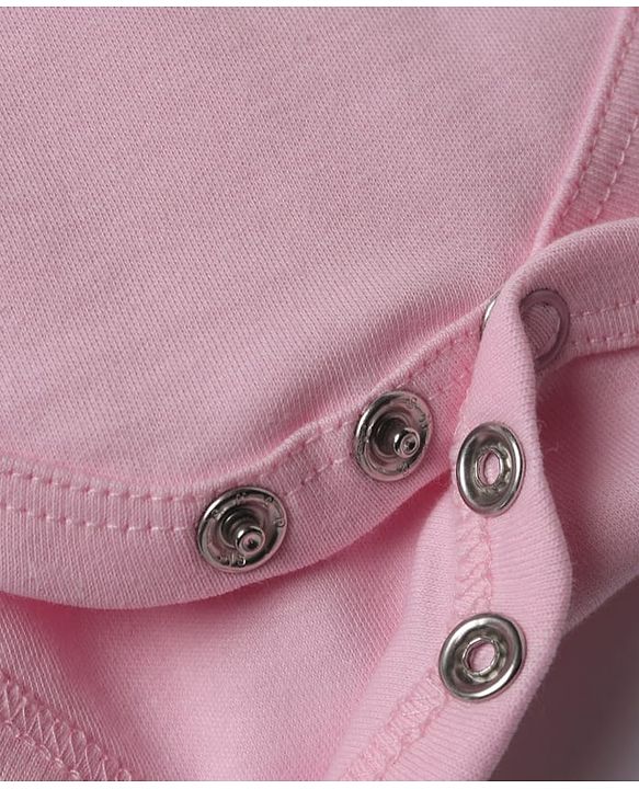 Babyhug Interlock Knit 100% Cotton Full Sleeves Onesies With Floral Print Pack of 3 -white, Pink & Light Pink