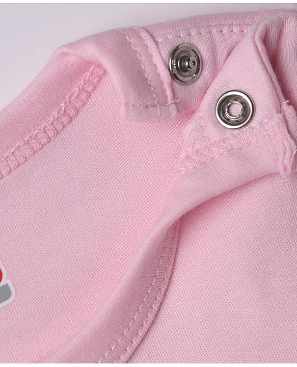 Babyhug Interlock Knit 100% Cotton Full Sleeves Onesies With Floral Print Pack of 3 -white, Pink & Light Pink
