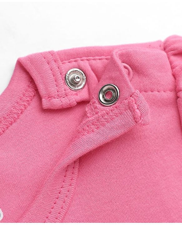 Babyhug 100% Cotton Interlock Knit Full Sleeves Onesies With Floral, Cloud & Bee Print Pack of 3 - White, Pink & Light Pink