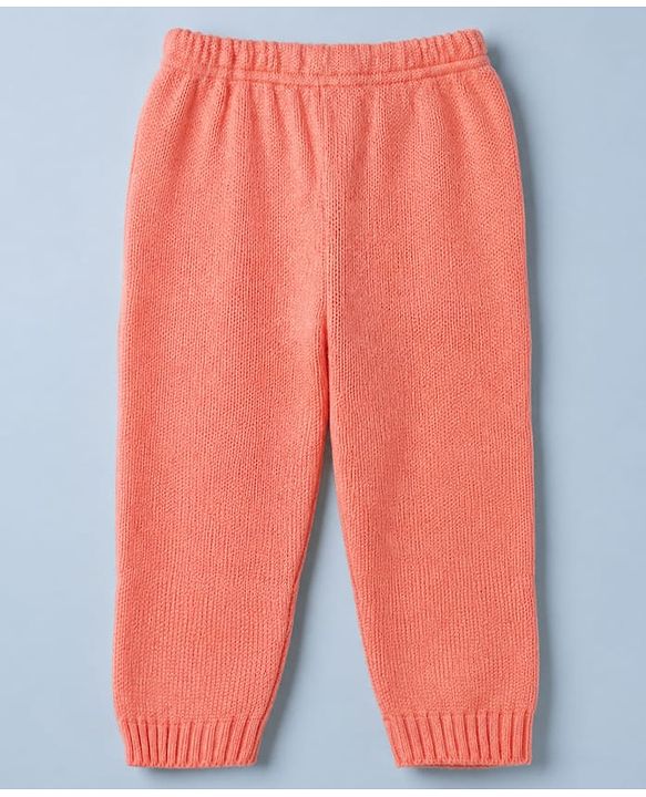 Babyhug Knit Full Sleeves Textured Sweater Set - Teal Blue