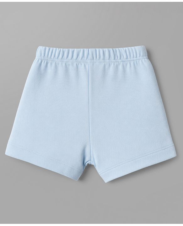 Babyhug 100% Cotton Knit Striped Briefs With Boat Print Pack of 3 - Peach, Orange & Light Blue