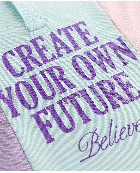 Pine Kids Cotton Knit T-Shirt with Half Sleeves and Create Your Own Future Believe Print for in PInk for 4-5 Years